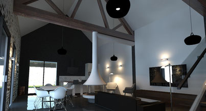 Photo d'un projet de Réhabilitation Atelier ou loft à Chaufour-lès-Bonnières