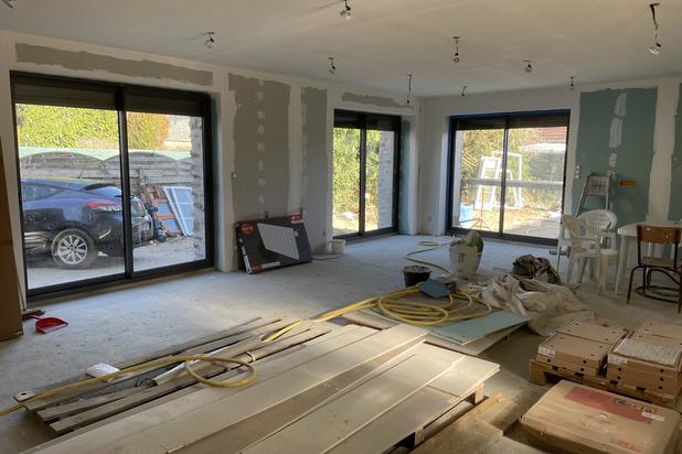 Vue depuis la mezzanine-rehabilitation-atelier_loft-Chaufour-lès-Bonnières