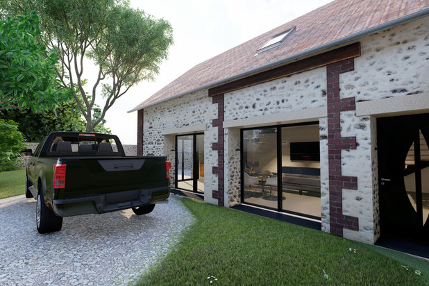 Vues extérieures-rehabilitation-atelier_loft-Chaufour-lès-Bonnières