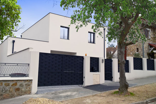 Vue extérieure-construction-maison-Poissy