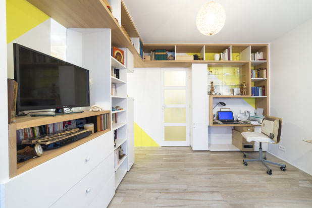 Espace séjour-renovation-appartement-Lille