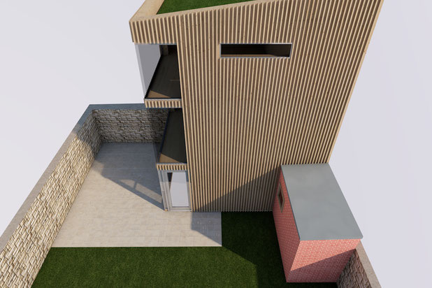 Vue Sud-construction-maison-Paris