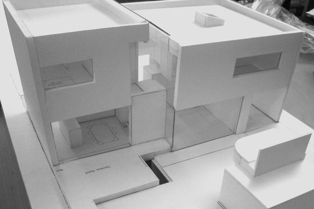 Maquette au 1/33ème-construction-maison-Châtillon