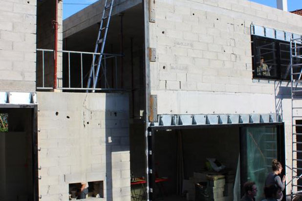 Vue de chantier-construction-maison-Châtillon