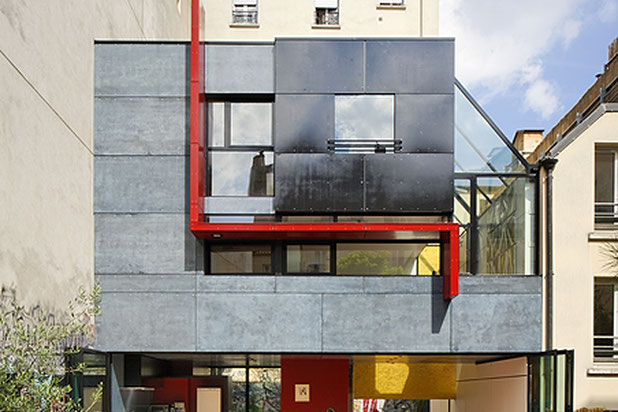 Façade Sud-construction-maison-Paris