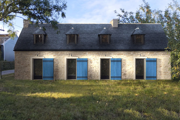 Penty - Façade Nord-rehabilitation-maison-Finistère