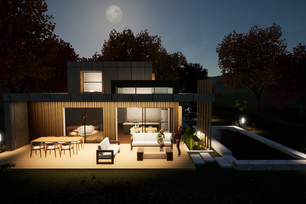 Vue nuit-construction-logement-Saint-Marc-Jaumegarde