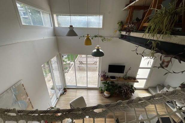 Vue depuis filet-surelevation-maison-Marseille