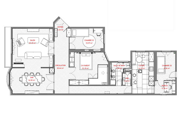 Plan d'aménagement-renovation-appartement-Paris