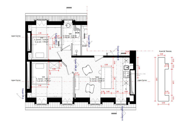 Plan d'aménagement-renovation-appartement-Le Kremlin-Bicêtre