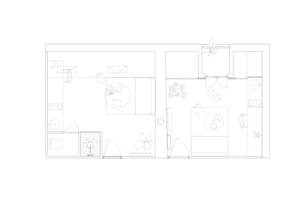 Twin rooms-renovation-appartement-Paris