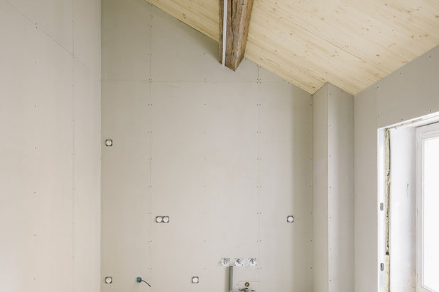 en cours - cuisine en double hauteur-renovation-immeuble-Palaiseau