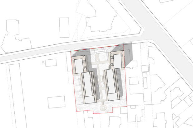 Plan masse-construction-immeuble-Colombes