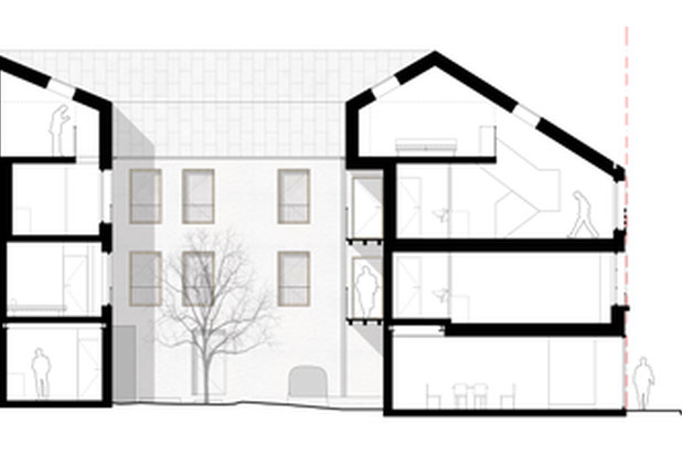 Coupe transversale-surelevation-immeuble-Arpajon