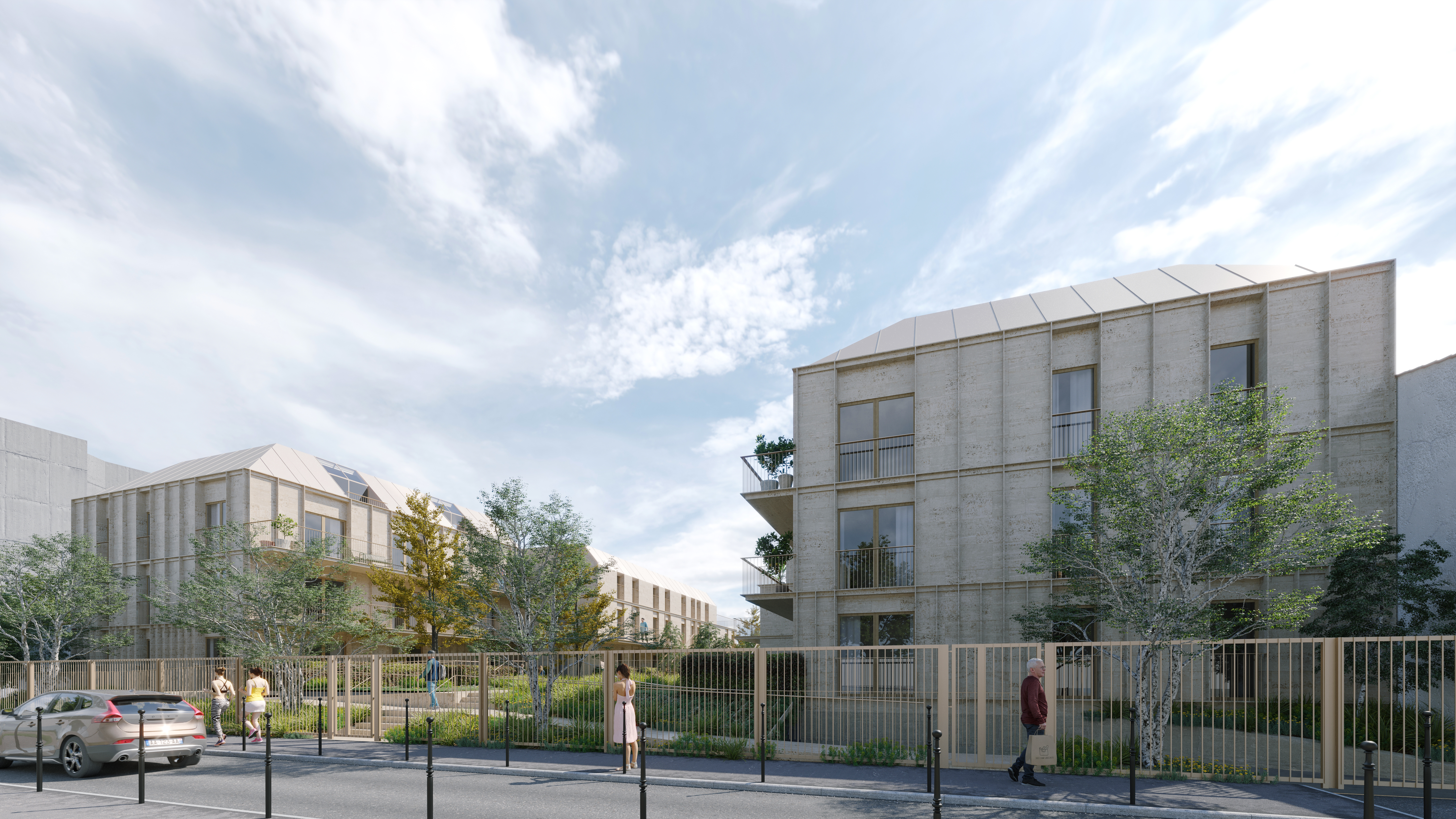 Architecte mandataire: ATELIER 9.81./ 40 LOGEMENTS / Mission  PC en collaboration – construction d'immeuble Alpes-Maritimes