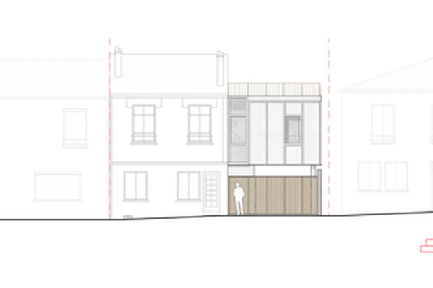 Façade Est sur rue-agrandissement_extension-extension-Fontenay-sous-Bois