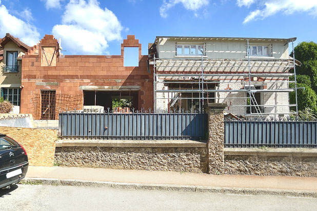 Chantier en cours_gros oeuvre-agrandissement_extension-maison-Viroflay