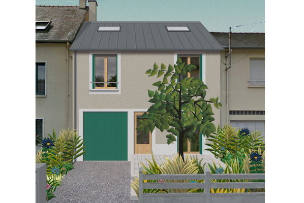 Perspective-agrandissement_extension-maison-Rennes