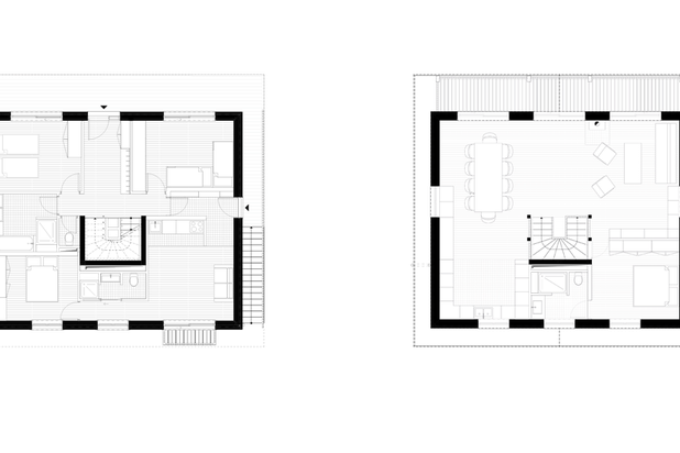 Plan R+01 et R+02-construction-immeuble-Courchevel