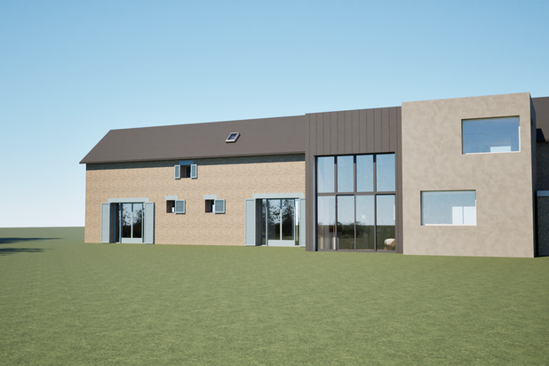 Perspective extérieure-agrandissement_extension-maison-Caillouet-Orgeville