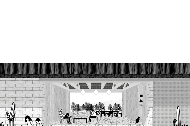 Vue du salon intérieur-extérieur-construction-maison-Saint-Laurent-les-Tours