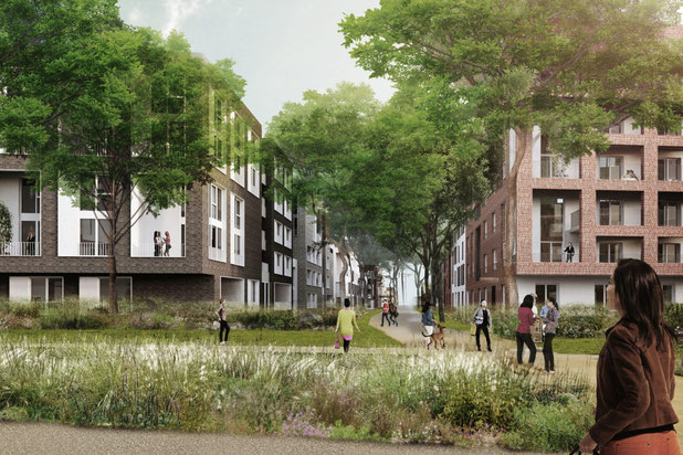Rue intérieure-construction-immeuble-Lille