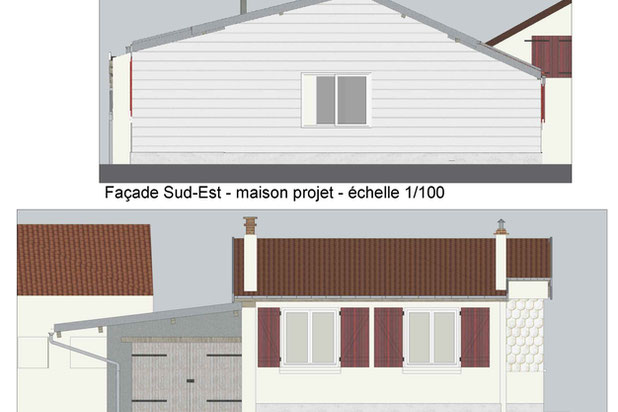 Plans des façades-rehabilitation-maison-Chalindrey