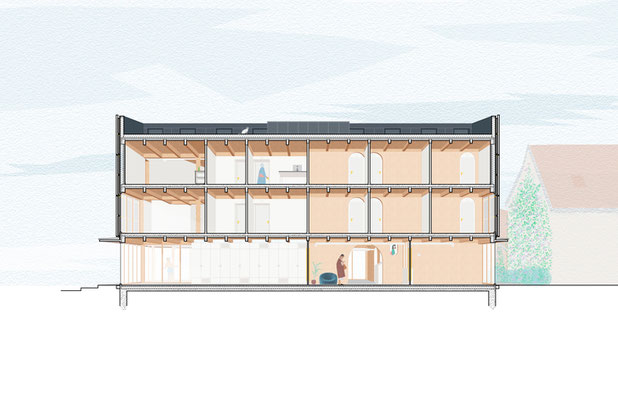 Coupe perspective-construction-equipement-Venarey-les-Laumes