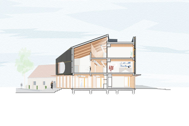 Coupe perspective-construction-equipement-Venarey-les-Laumes