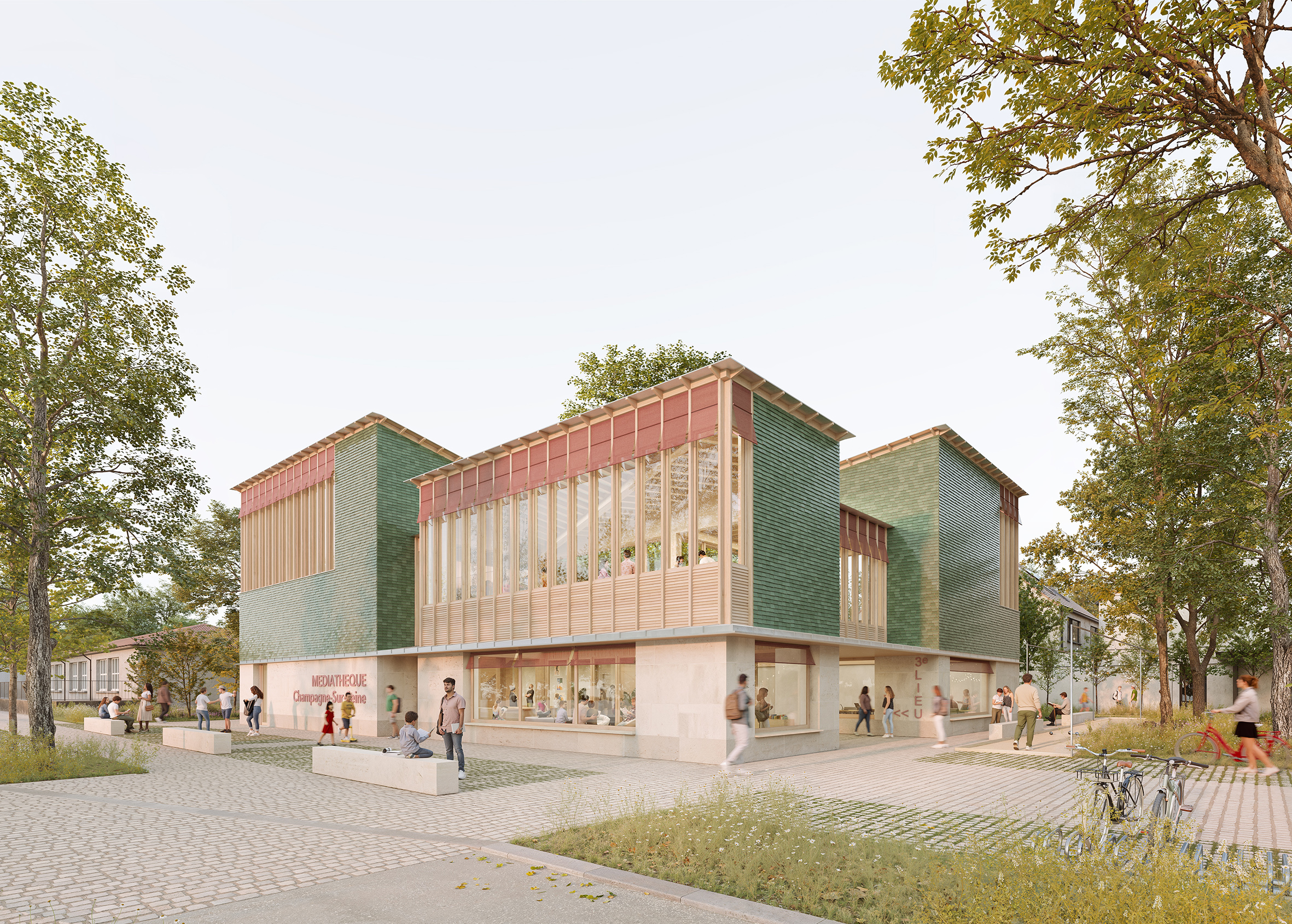 Le Troisième Lieu - Médiathèque et Tiers-Lieu – construction d'immeuble Landes Le Troisième Lieu - Médiathèque et Tiers-Lieu – construction d'immeuble Landes