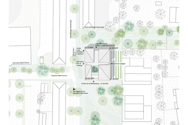 Plan masse-construction-immeuble-Champagne-sur-Seine