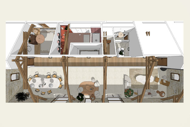 Projet / Intérieur du R+1-rehabilitation-maison-Corrèze