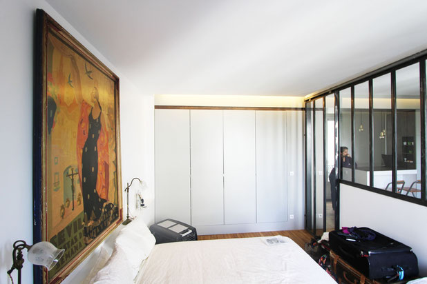 Vue depuis la chambre-rehabilitation-appartement-Paris