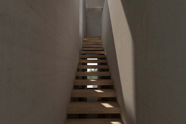 Escalier-construction-logement-Saint-Sébastien-sur-Loire
