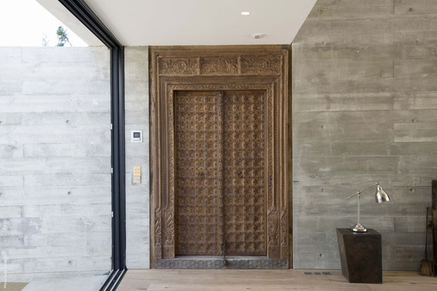 Détail entrée-construction-maison-La Rochelle