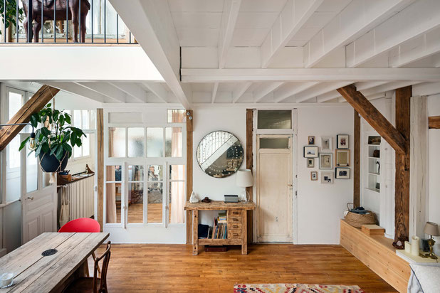 Pièce de vie-renovation-logement-Paris