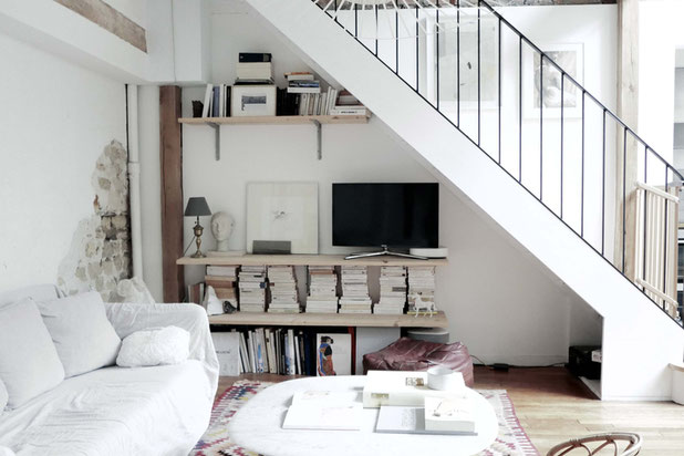 Pièce de vie-renovation-logement-Paris