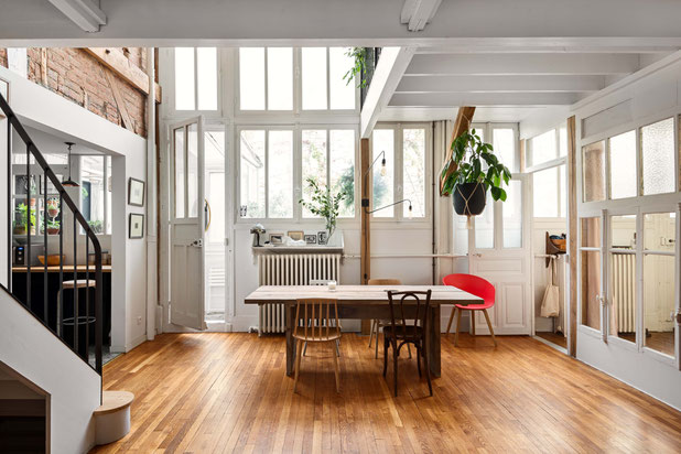 Pièce de vie-renovation-logement-Paris
