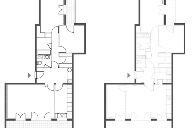 Plans de l'existant et du projet-renovation-appartement-Antony