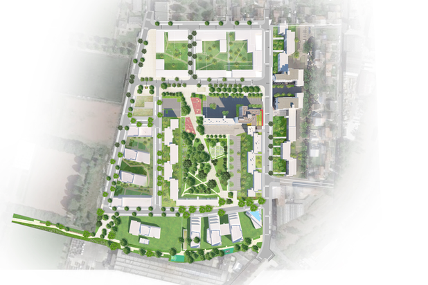 Plan d'aménagement-amenagement-espaces_exts-Bobigny