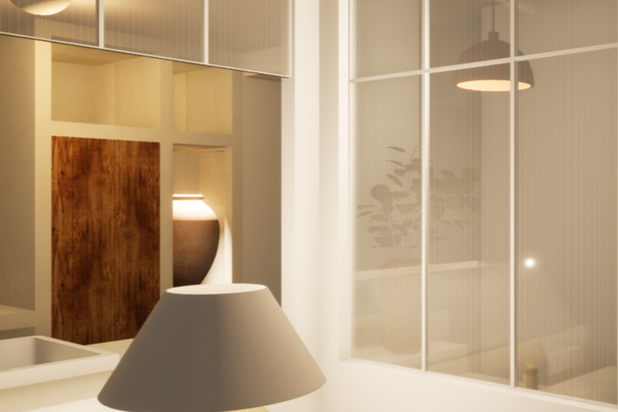 Toilettes dans l'entrée-renovation-maison-Bury