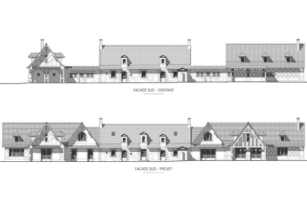 Domaine forestier « T » - Façade-agrandissement_extension-logement-Angers