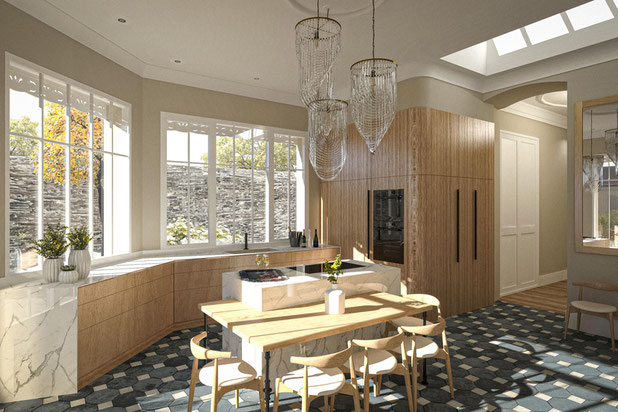 Hôtel particulier « M » - Cuisine-agrandissement_extension-logement-Angers