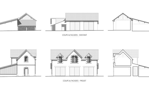 Cottage « RB » - Coupe et Façades-surelevation-logement-Angers