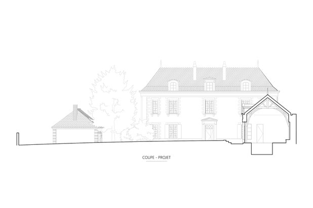 Maison de Maitre « T » - Coupe-construction-maison-Angers
