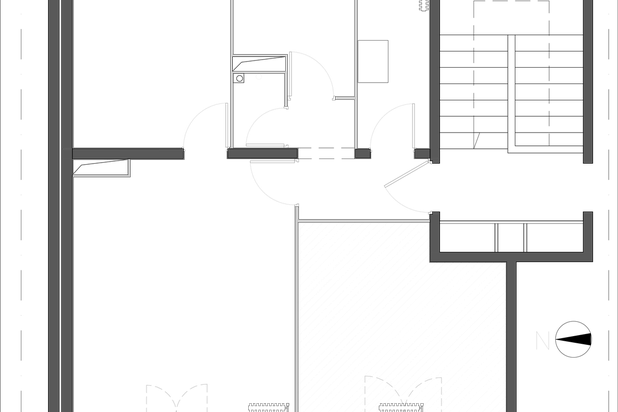Plan existant-rehabilitation-appartement-Nantes