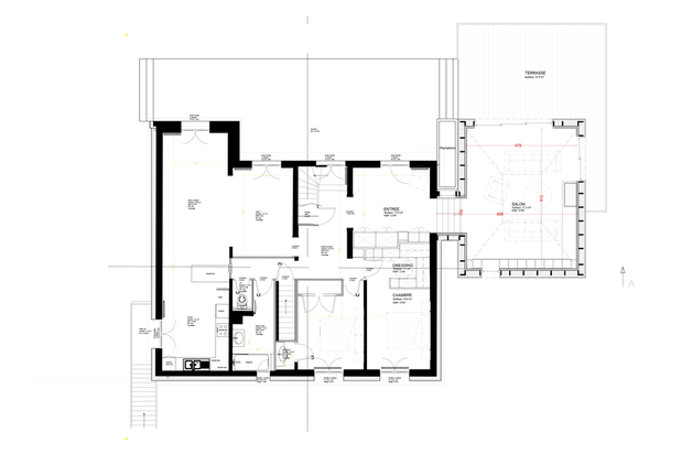 Plan Rez-de-jardin-agrandissement_extension-maison-Piriac-sur-Mer