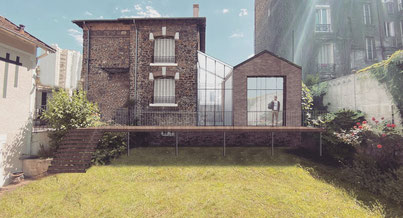 Photo d'un projet de Agrandissement Extension Atelier ou loft à Pantin