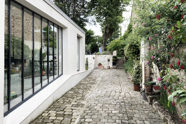 Cour & jardin-agrandissement_extension-extension-Longpont-sur-Orge