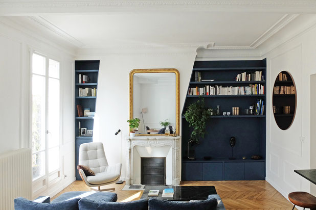 Salon-renovation-appartement-Paris